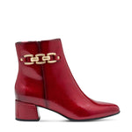 Marco Tozzi Ankle Boot Red Patent