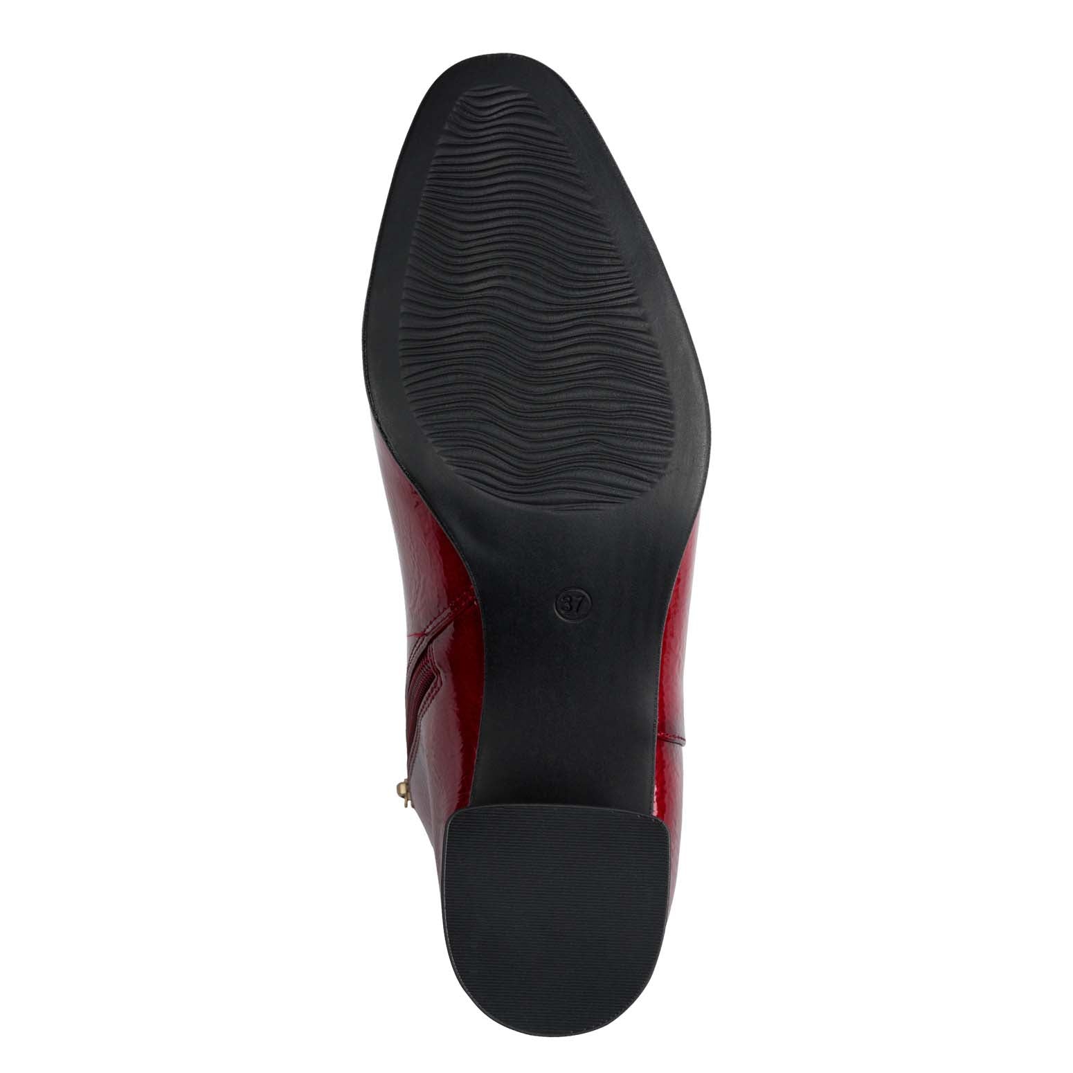 Marco Tozzi Ankle Boot Red Patent