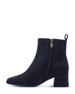 Marco Tozzi Classic Block Heel Ankle Boot Dark Navy