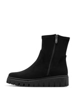 Marco Tozzi Low Wedge Sock Boot Black