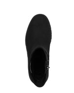 Marco Tozzi Low Wedge Sock Boot Black