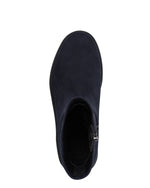 Marco Tozzi Low Wedge Sock Boot Navy