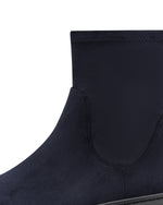 Marco Tozzi Low Wedge Sock Boot Navy