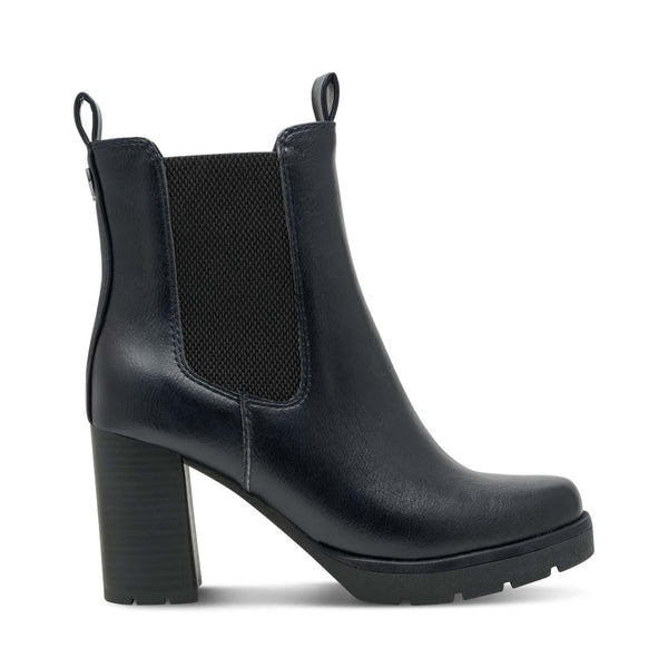 Marco Tozzi Chelsea High Platform Ankle Boot Black - Main Image