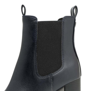 Marco Tozzi Chelsea High Platform Ankle Boot Black
