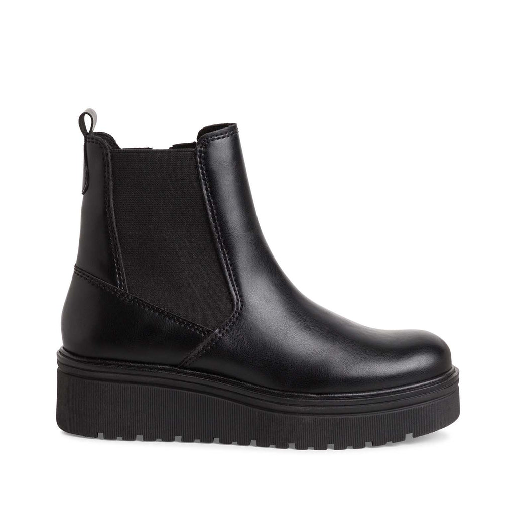 Marco Tozzi Wedge Chelsea Boot Black