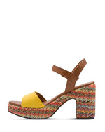 Marco Tozzi Platform Sandal Lemon Comb