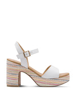 Marco Tozzi Platform Sandal White