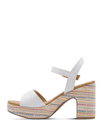 Marco Tozzi Platform Sandal White