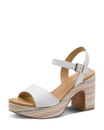 Marco Tozzi Platform Sandal White
