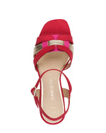 Marco Tozzi Strappy Sandal Red Comb