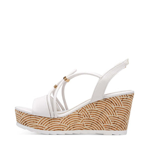 Marco Tozzi High Wedge Sandal White