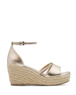 Marco Tozzi Strappy Wedge Sandal Gold