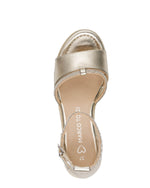 Marco Tozzi Strappy Wedge Sandal Gold