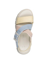 Marco Tozzi Strappy Low Wedge Sandal Vanilla Comb