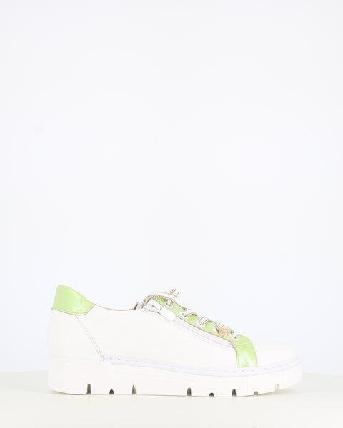 Jose Saenz Zip Trainer White/Pistachio