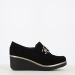 Pitillos High Wedge Shoe Black