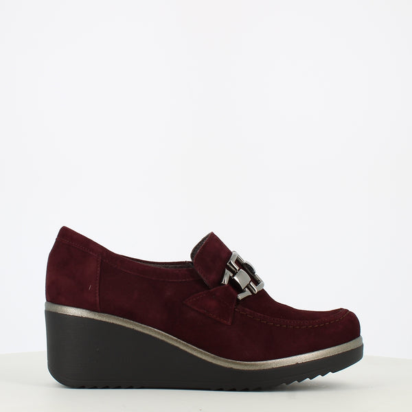 Pitillos High Wedge Shoe Burgundy