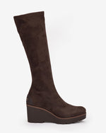 Pedro Miralles Weekend Wedge Knee High Boot Brown