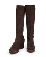Pedro Miralles Weekend Wedge Knee High Boot Brown