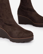 Pedro Miralles Weekend Wedge Knee High Boot Brown