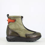 Jose Saenz Front Zipper Boot Cotton Khaki