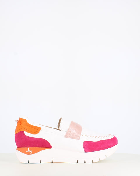 Jose Saenz Moccasin Pink Orange Comb