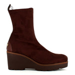 Pedro Miralles Stretch Wedge Ankle Boot Brown