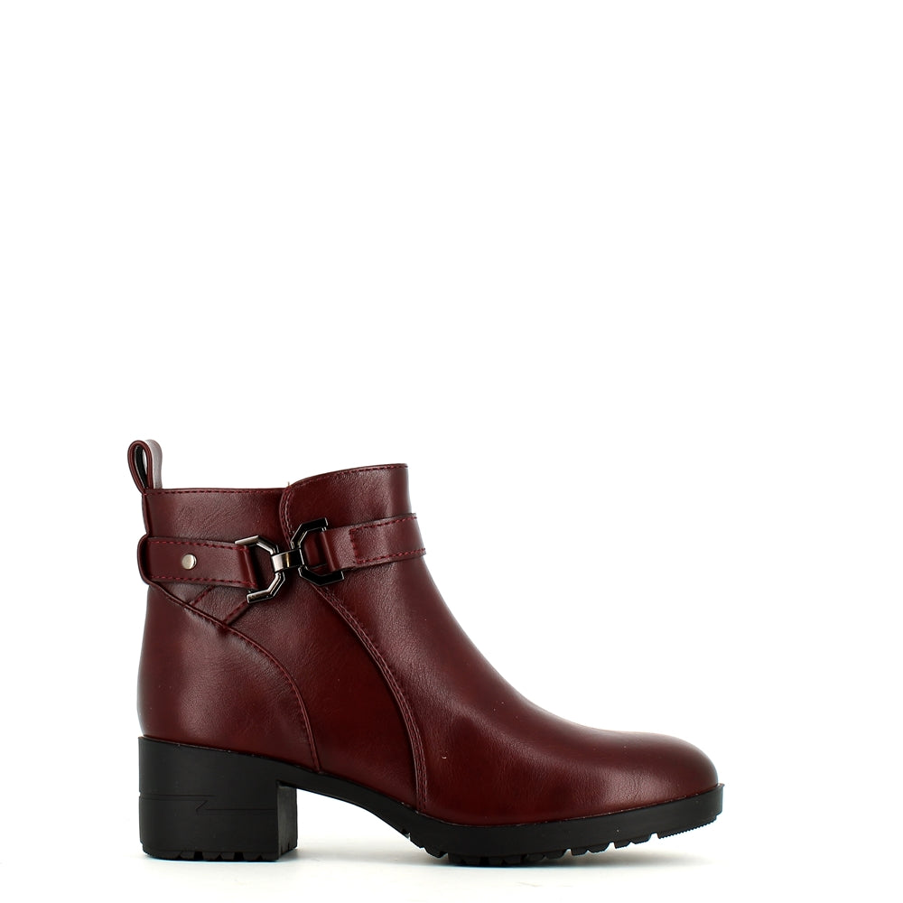 Cinders Edit Ankle Boot Burgundy