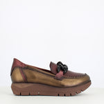 Jose Saenz Wedge Loafer Bronze Rioja