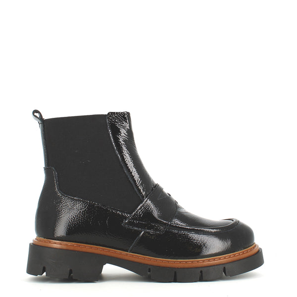 Rizzoli Chelsea Ankle Boot Patent Black