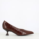 Pedro Miralles Kitten Heel Court Brown