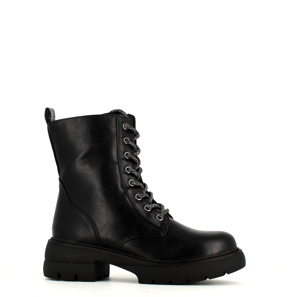 Claudia Ghizzani Diamante Laced Boot Black