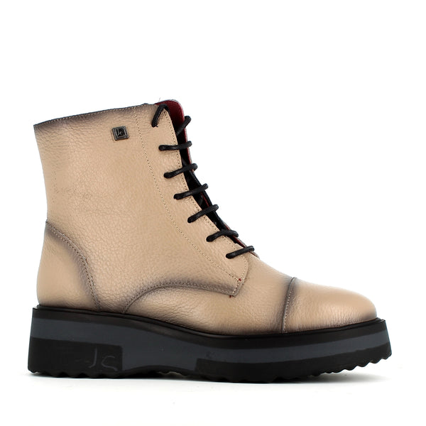 Jose Saenz Laced Wedge Boot Taupe