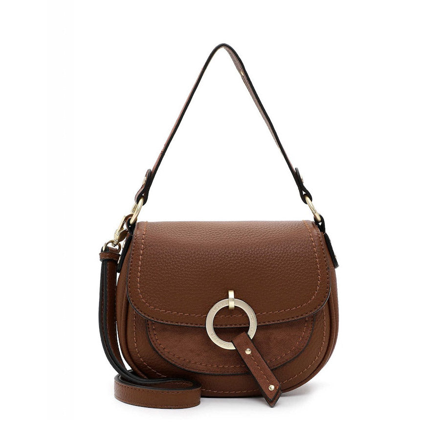 Tamaris Small Saddle Bag Cognac