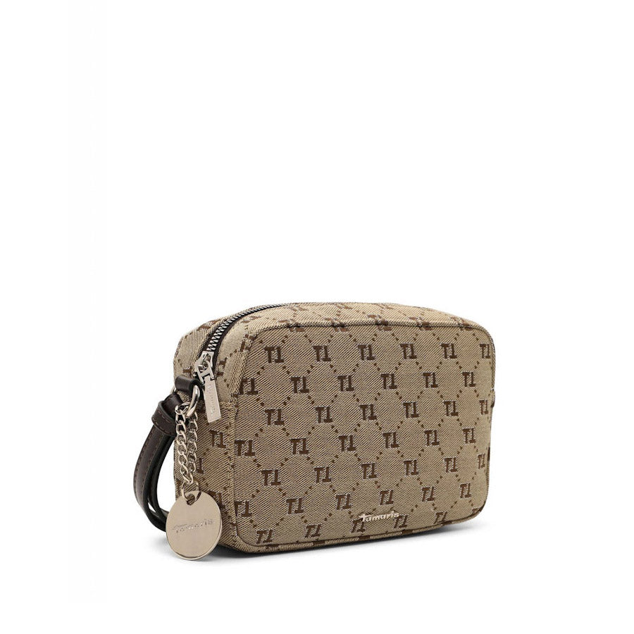 Tamaris Logo Print Camera Style Bag Sand