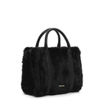 Tamaris Faux Fur Handbag Black