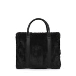 Tamaris Faux Fur Handbag Black