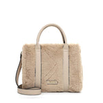 Tamaris Faux Fur Handbag Beige