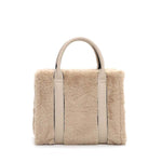 Tamaris Faux Fur Handbag Beige