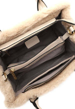 Tamaris Faux Fur Handbag Beige
