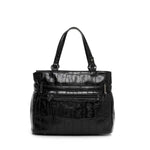 Tamaris Large Shopper Black Croc Effect