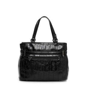 Tamaris Large Shopper Black Croc Effect