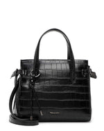 Tamaris Classic Clutch Handbag Croco Black