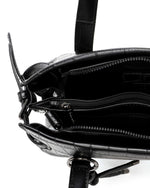 Tamaris Classic Clutch Handbag Croco Black