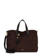 Tamaris Large Soft Attache Bag Dark Brown