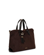 Tamaris Large Soft Attache Bag Dark Brown