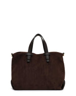 Tamaris Large Soft Attache Bag Dark Brown