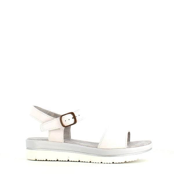 Rizzoli Low Wedge Sandal Cream Taupe