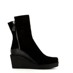 Cinders Edit High Wedge Boot Suede Black